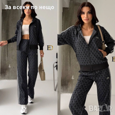 Lacoste Дамски Спортен Комплект🔝Дамски Спортен Екип Лакост - Различни Цветове Код SK959, снимка 3 - Спортни екипи - 53730073