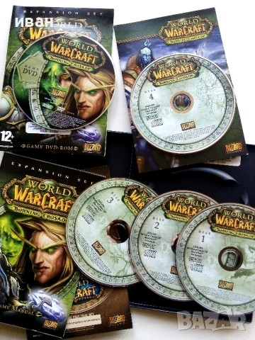 Игрa DVD-ROM WORLD of WARCRAFT - Burning crusad - EHPANSION SET DISK 1-5, снимка 3 - Игри за PC - 53782587