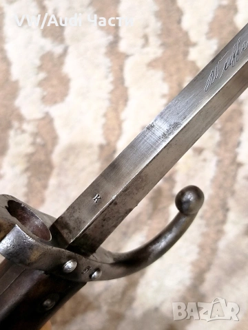 Френски щик нож байонет ГРА GRASS M1874 Waffenfabrik Steyr гръцка поръчка , снимка 10 - Антикварни и старинни предмети - 53758590