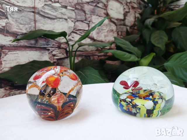 Стъклени преспапиета /топки на  СИП , снимка 5 - Други ценни предмети - 52077047