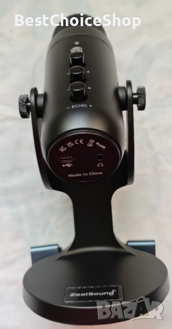  USB кондензаторен микрофон за PC, Mac, мобилен телефон, PS4, PS5,  за игри, подкаст, запис, стрийм, снимка 5 - Микрофони - 53614890