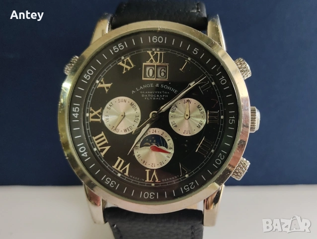 Часовник A. Lange & Sohne, красив и запазен, но не работи стабилно, снимка 2 - Мъжки - 53493941