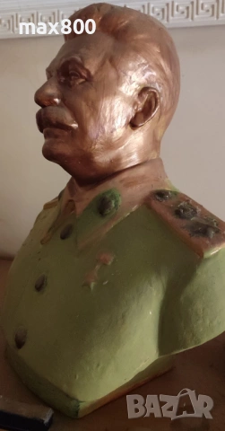 Гипсова статуетка бюст на Сталин, снимка 6 - Статуетки - 54042913