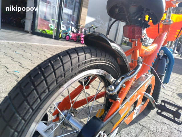 MAKANI Велосипед 14" BENTU оранжев, снимка 7 - Велосипеди - 53759099