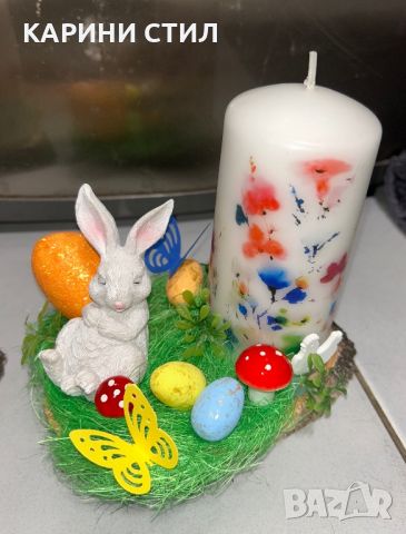 Великденски свещници, снимка 3 - Декорация за дома - 45455447