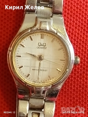 Елегантен дизайн дамски часовник Q/Q QUARTZ JAPAN MOVT много красив 53764, снимка 2 - Дамски - 53676267