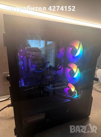 Геймърски компютър с RTX4060 като нов, снимка 2 - Геймърски - 53471453