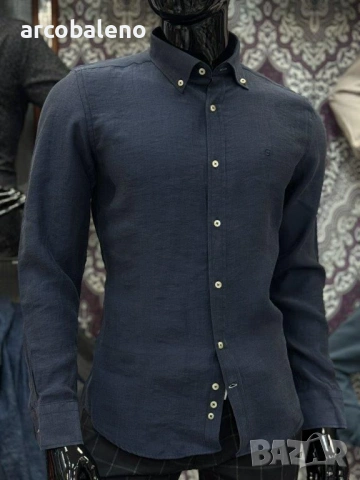 Ежедневна мъжка риза с дълги ръкави, 4цвята , снимка 4 - Ризи - 53309871