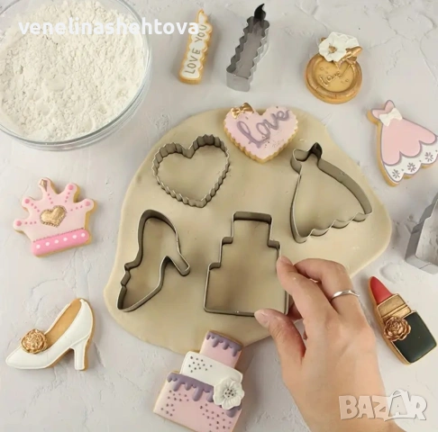 Булка младоженец рокля торта резци тесто бисквитки фондан декорация торта , снимка 3 - Форми - 53921737