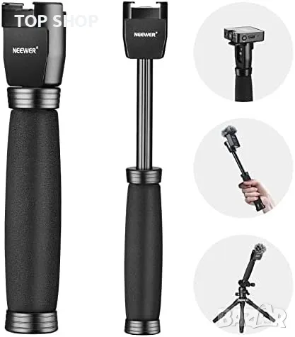 Нова телескопична стойка трипод за микрофон RODE DJI SmallRig Mic Влог, снимка 5 - Слушалки и портативни колонки - 49919359