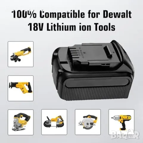 Нова Батерия 18V за Dewalt инструменти DCB184 DCB200 DCB182 с LED дисплей, снимка 6 - Други инструменти - 47852476