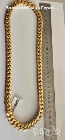 Уникален Мъжки Златен Синджир Панцер - 87,88 гр., снимка 1 - Колиета, медальони, синджири - 45781102