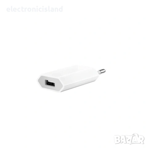 Комплект оригинален кабел Apple MD818FE/A USB A to Lightning 1м + зaрядно Apple Power adapter 5W, снимка 7 - Аксесоари за Apple - 53924564