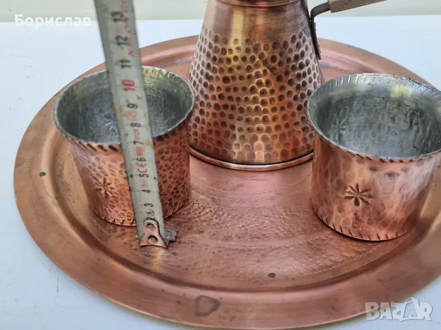 Меден комплект за кафе, снимка 3 - Антикварни и старинни предмети - 50086922