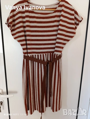 Рокля с блясък л-хл , снимка 2 - Рокли - 51363101