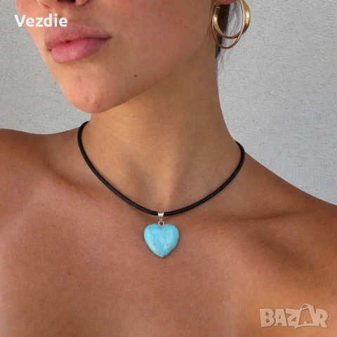 Колие с тюркоазен камък
