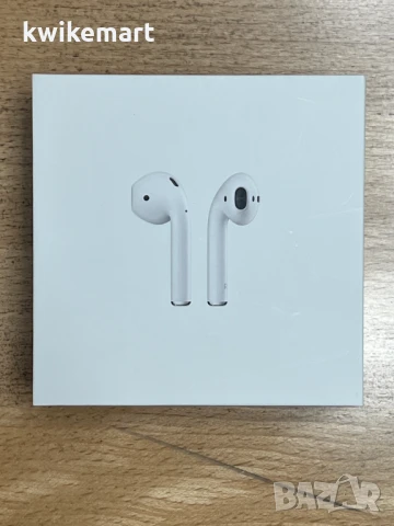 Apple AirPods 2 – оригинални, с кутия, в много добро състояние, снимка 1