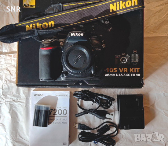 Продавам DSLR фотоапарат Nikon D7200, снимка 2 - Фотоапарати - 44885525