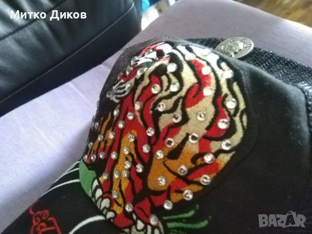 Ed Hardy Vintage Tatto Wear маркова лятна шапка с козирка регулируема нова, снимка 5 - Шапки - 46058351