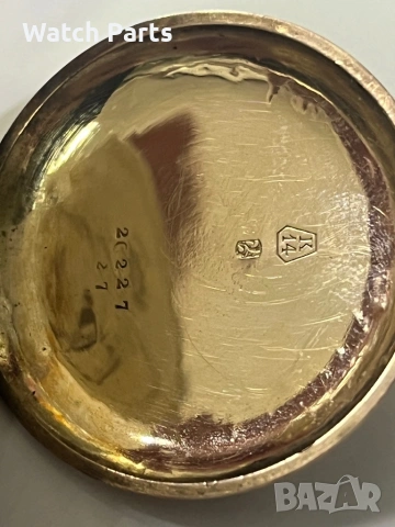 Златен джобен часовник 14 карата, снимка 3 - Джобни - 53087796