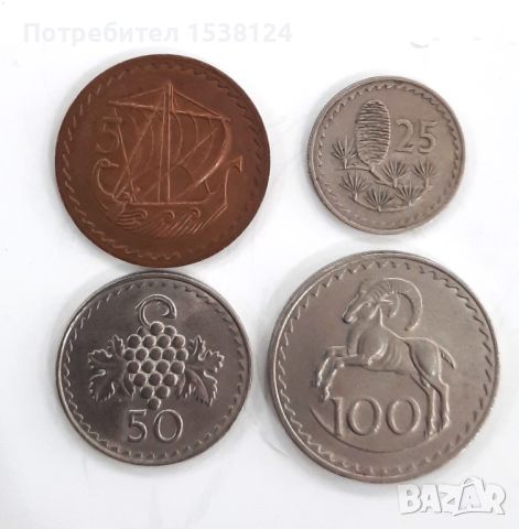 Лот монети Кипър, снимка 1 - Нумизматика и бонистика - 45829028