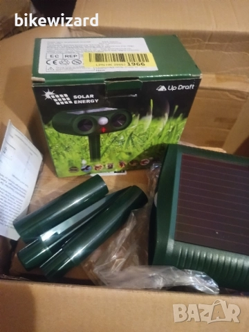 Ултразвуков репелент за за белки,котки, кучета, птици, мишки и др. НОВ , снимка 6 - Други - 51695928