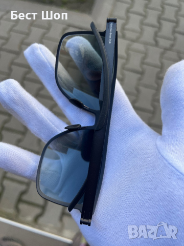 Оригинални мъжки слънчеви очила Mercedes Benz Aviator , снимка 5 - Слънчеви и диоптрични очила - 45024706