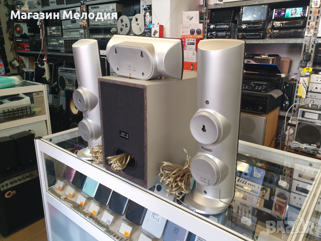 Тонколони / Бас каса с център и две тонколони Philips / Subwoofer SW 3110P, Philips CS 3110P  В отли, снимка 16 - Тонколони - 44950895