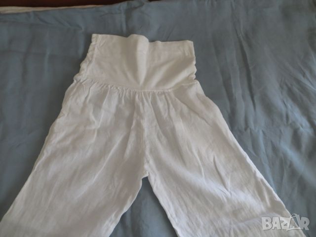 Панталони лен за бременни, снимка 7 - Панталони - 46308505