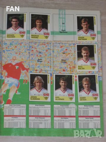  Оригинален стикер албум ПАНИНИ - PANINI FUSSBALL 89 Бундеслига сезон 1989/90 частично попълнен, снимка 11 - Фен артикули - 46988507