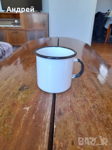 Старо емайлирано канче,чаша #13