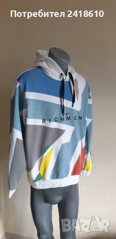 John Richmond Mens Hoodie Size М НОВО! ОРИГИНАЛ! Мъжки Суичър!, снимка 2 - Суичъри - 48071613