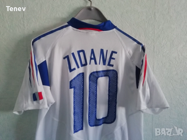 France Zidane Adidas оригинална тениска фланелка Зидан Франция , снимка 3 - Тениски - 52940312