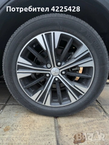 Оригинални алуминиеви джанти с летни гуми за MITSUBISHI (МИЦУБИШИ), снимка 2 - Гуми и джанти - 53861742