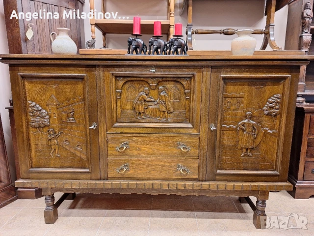 Комод,  скрин, бюфет, шкаф дъб, снимка 1