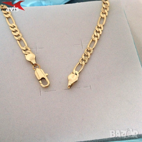 Синджир с 14К златно покритие 254571, снимка 3 - Колиета, медальони, синджири - 53009959