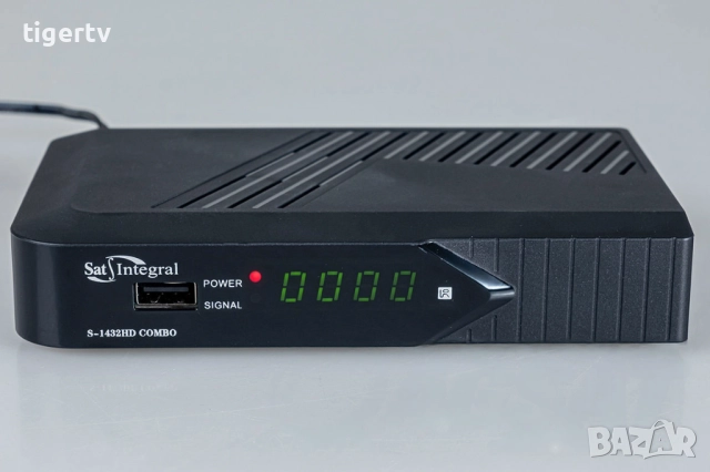 Sat Integral S-1432 HD Combo H.265/ Приемник за цифрова ефирна, сателитна телевизии 3 в 1, снимка 2 - Приемници и антени - 41492162