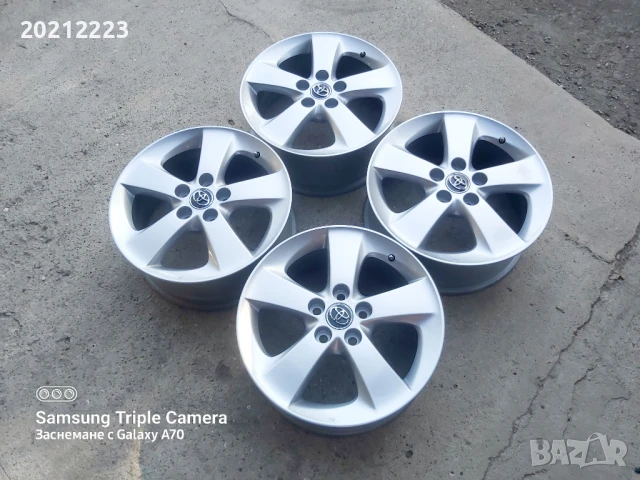 4 броя алуминиеви джанти за Toyota Auris,Toyota Corolla 17, снимка 6 - Гуми и джанти - 50884545
