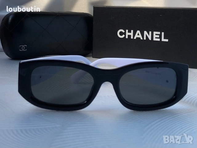 Дамски слънчеви очила елипса овални черно и бяло, снимка 5 - Слънчеви и диоптрични очила - 51703629