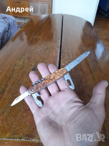 Стар джобен нож,ножче,ножка #136, снимка 4 - Други ценни предмети - 51850395