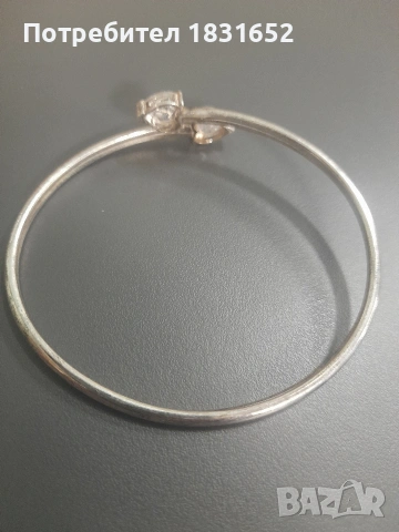 Сребърна гривна с камъни, снимка 11 - Гривни - 54161993