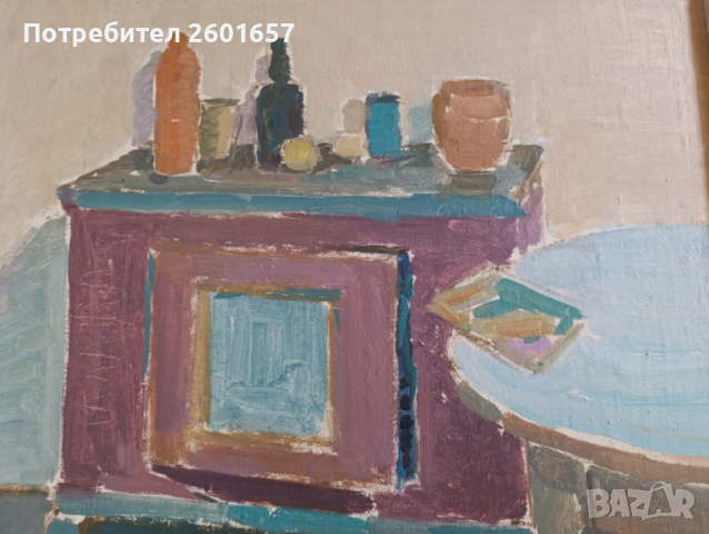 Красива маслена картина, подписана., снимка 2 - Картини - 53712373