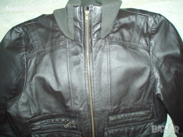 Страхотно кожено яке от естествена кожа ! Сега намалено!, снимка 3 - Якета - 53732041