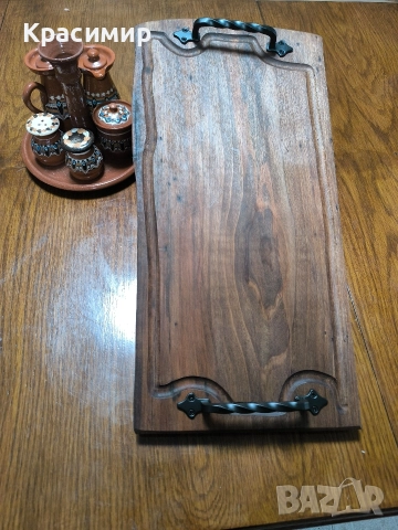 Орехови Дъски и Плата за Мезета, снимка 9 - Аксесоари за кухня - 49214477