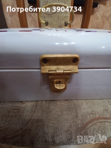 Емайлирана кутия хляб 1920г., снимка 6 - Антикварни и старинни предмети - 52049155