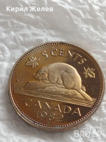 Лот монети 6 броя Канадски долари, центове непипани мат гланц перфектно състояние 42636, снимка 4 - Нумизматика и бонистика - 45021042