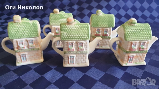 Колекционерски порцеланови чайничета - 7 броя, снимка 3 - Сервизи - 50754926