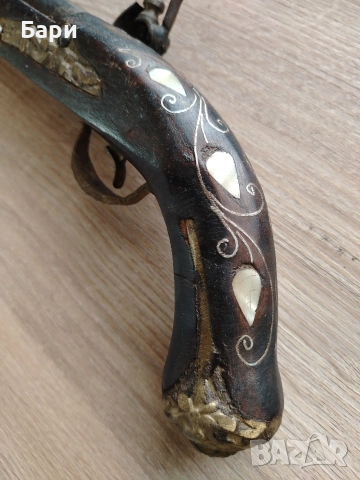 Стар кремъчен пищов,пистолет, снимка 13 - Други ценни предмети - 53184177