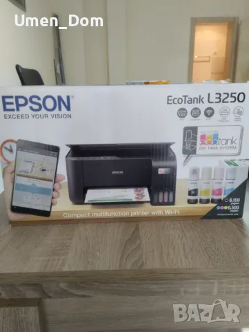 Мастилен мултифункционален принтер Epson Ecotank L3250, снимка 4 - Принтери, копири, скенери - 49493135