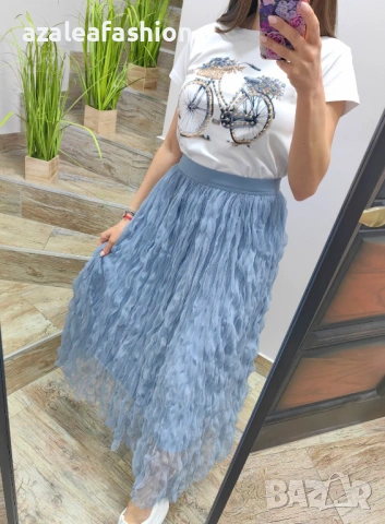 Пола от къдрав тюл, снимка 2 - Поли - 54119869